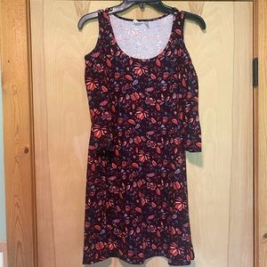 Juniors XS mudd shoulder cutouts dress